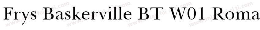 Frys Baskerville BT W01 Roman字体转换
